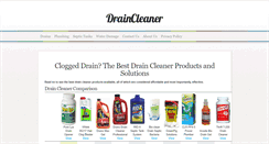 Desktop Screenshot of draincleaner.org